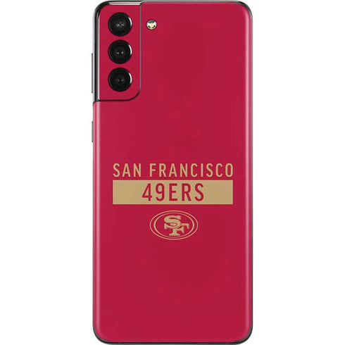 NFL San Francisco 49ers Red Performance Series Galaxy S21 Plus 5G Skin
